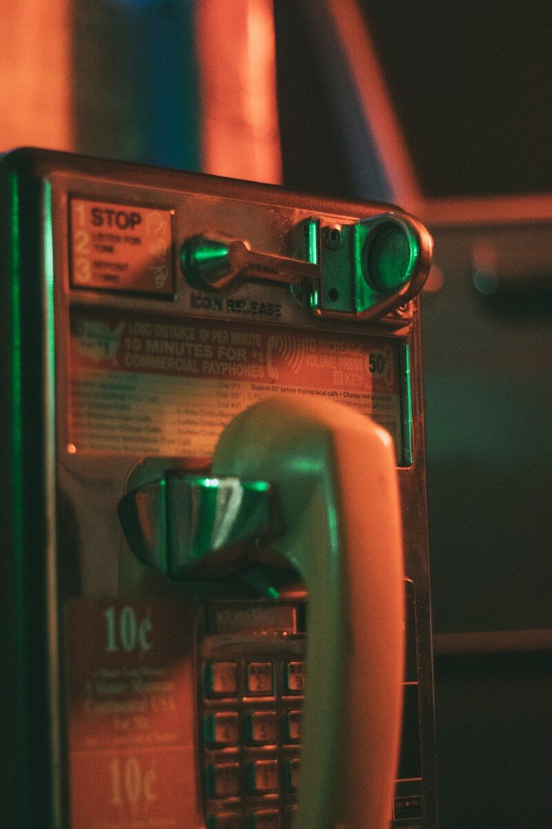 a close up of an old fashioned telephone